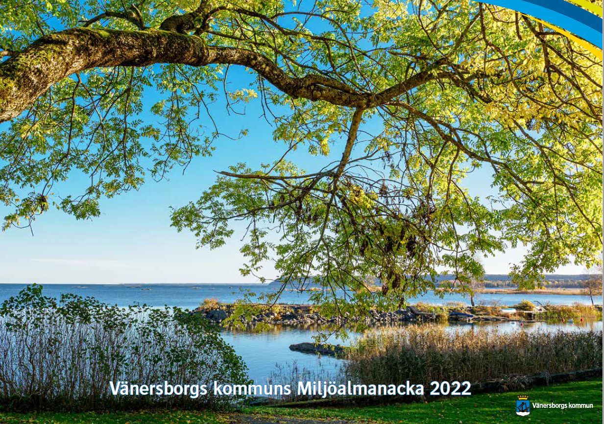 Bilden föreställer Vänersborgs miljöalmanacka