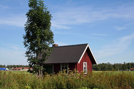 Hus vid Ekenäsvägen i Frändefors.