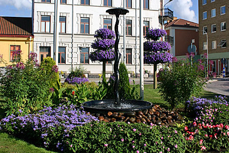 Fontän vid Edsgatan i Vänersborg.