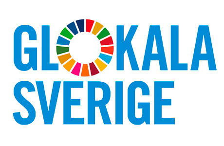 Bilden illustrerar Glokala Sveriges logotyp
