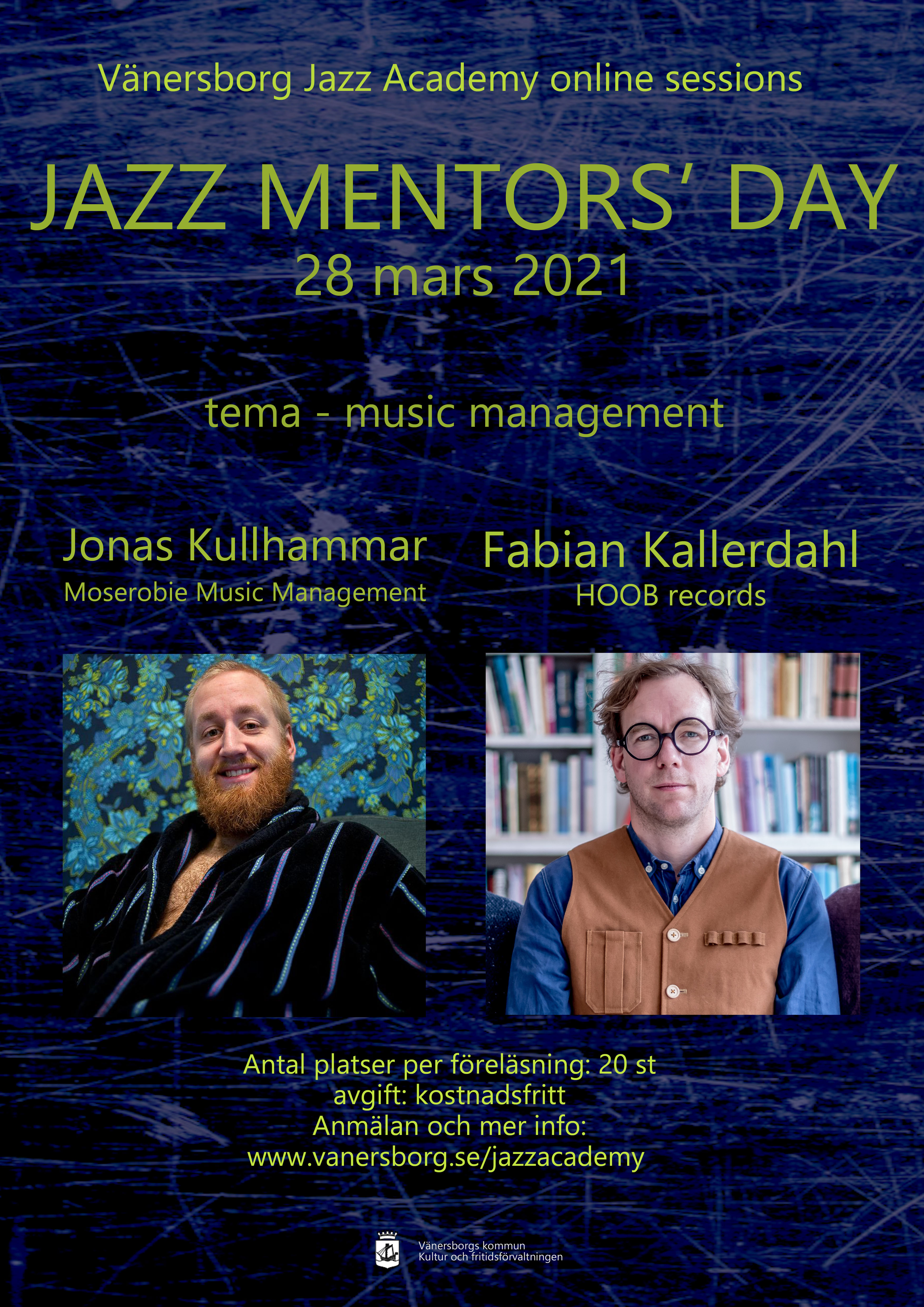 gästerna Jonas Kullhammar och Fabian Kallerdahl på Jazz mentor's day 2021