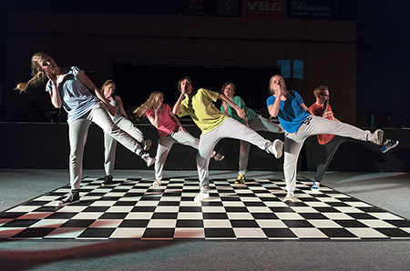 Bild från dansföreställning under Musikveckan 2015