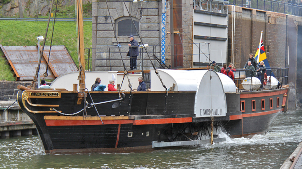 Le bateau à vapeur à roues Eric Nordevall II. Photo : Thomas Valeklint – Valeklint foto
